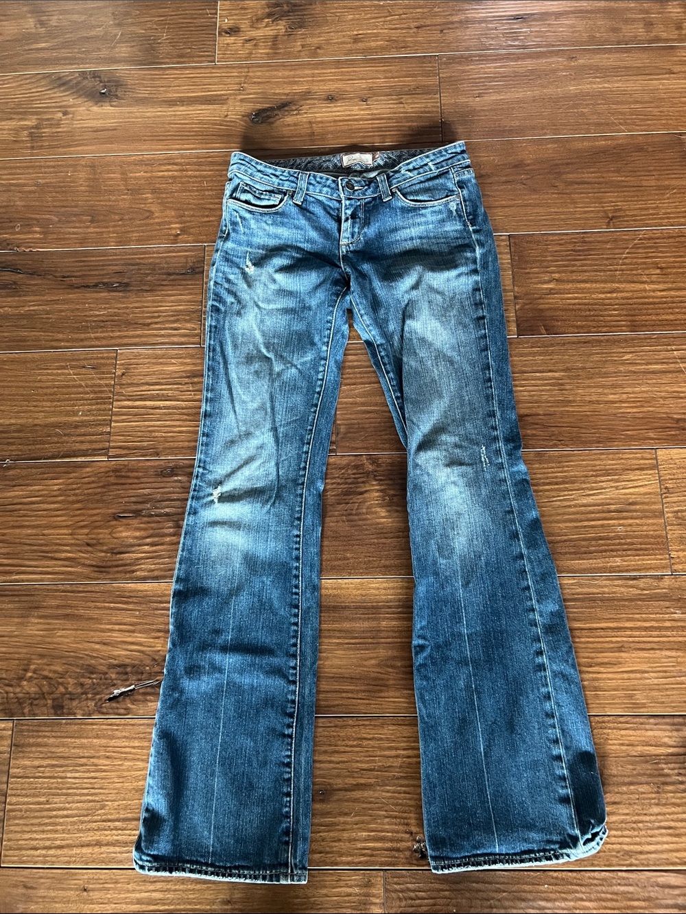 PAIGE Medium Blue Flare Jeans